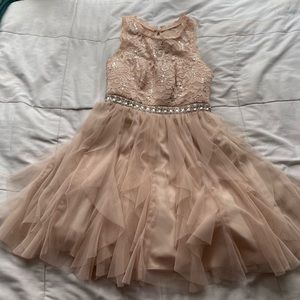Champagne detailed dress